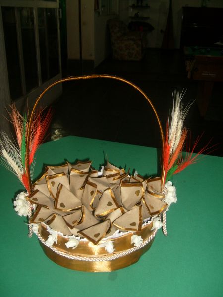 Cesta de arroz campestre